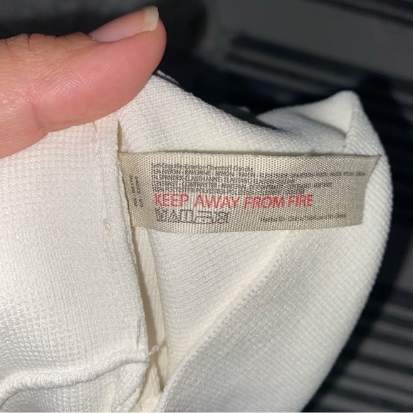 Intimately Free People White Flutter Butterfly‎ Mesh Sleeves Crop Top Small - Picture 9 of 10